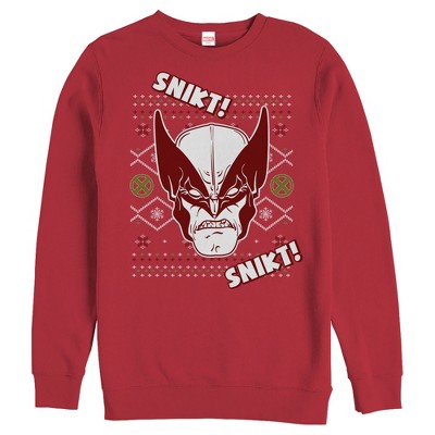 Men's Marvel Ugly Christmas X-Men Wolverine Snikt Sweatshirt
