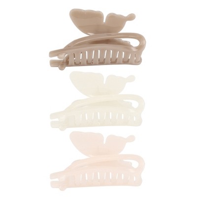 Unique Bargains Women's Elegant Butterfly Hair Clips 4.33"x2.72"x2.05" 3 Pcs