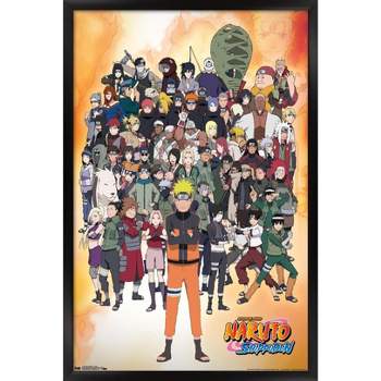 Trends International Naruto Shippuden - Group Framed Wall Poster Prints