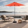 XINGHANZHENXUAN khaki Outdoor Patio Market Umbrella with Crank & Push-Button Tilt, Sun Shade Table Umbrella for Garden, Backyard, Deck, Pool - 2 of 4