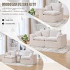 MOONMISS 80"Modular Sectional Sofa Cloud Couch with Cushion Covers Removable Furniture for Living Room Bedroom Apartments Dorms - 2 of 4