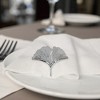 Unique Bargains Napkin Rings Gingko Leaves Stainless Steel 1 Pc - 3 of 3