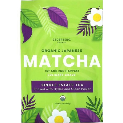 Cederberg Tea Co, Organic Japanese Matcha Powder, 4 oz (113 g)