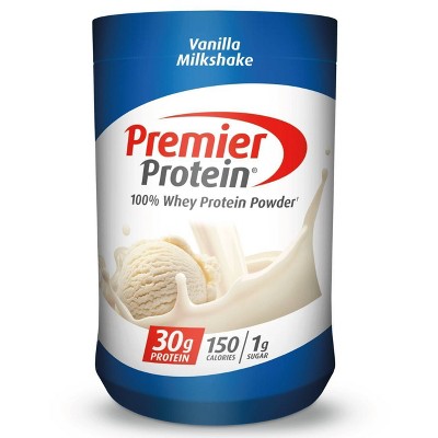 Premier Protein 100% Whey Protein Powder - Vanilla Milkshake - 17 Serve