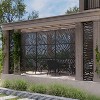 Dovelina Metal Outdoor Privacy Screen Freestanding Patio Decorative Screens - 3 of 4