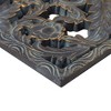 LIVN CO. 2-Piece Distressed Botanical Carved Wood Wall Decor Set - 3 of 4