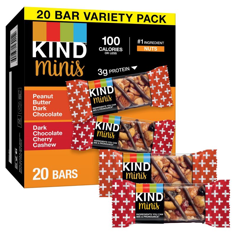 Kind Mini Peanut Butter Cherry Bars - 14.1oz/20ct, 1 of 7