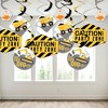 Big Dot of Happiness Dig It - Construction Party Zone - Baby Shower or Birthday Party Hanging Decor - Party Decoration Swirls - Set of 40 - 3 of 4