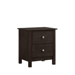 New Classic Furniture,Zodiac 2 Drawer Nightstand-Merlot - 1 of 4