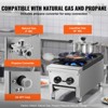 VEVOR Commercial Gas Stove with 2 Burners, Propane and Natural Gas Countertop Cooking Stove Range, Stainless Steel Gas Hot Plate - 4 of 4