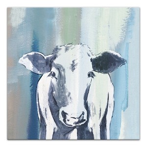 Creative Products Navy Cow Sketch 20 x 20 Canvas Wall Art - 1 of 4