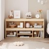 5 Cubes Toy Storage Organizer Kids Bookshelf with Drawer,Playhouse Bookshelf Cabinet for Boys Girls Toy Bookcase Playroom,Classroom, - 3 of 4