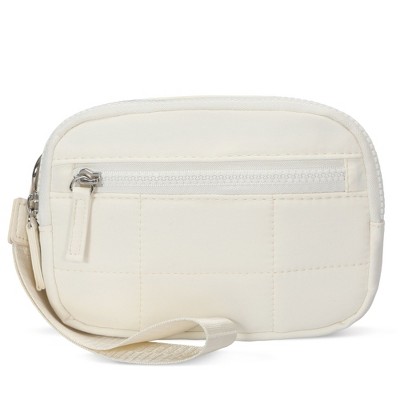 Hynes Eagle Women RFID Wristlet Wallet Phone Card ID Organizer Wallet Purse Beige