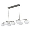 Hunter Fans 52" Saddle Creek Linear Chandelier Brushed Nickel Finish - 7 Light Modern Schoolhouse Style - 2 of 4