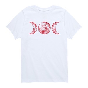 Boys' - Instant Message - Scarlet Red Moon Short Sleeve Graphic T-Shirt - 1 of 4