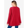 Woman Within High Pile Fleece Sweatshirt - 3 of 4