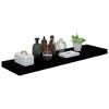 vidaXL Floating Wall Shelf High Gloss Black 35.4"x9.3"x1.5" MDF - 2 of 4