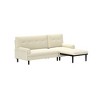 Corduroy 3-Seater Sectional Sofa with Convertible L-Shape Design, Adjustable Backrest and Foam Cushions - 4 of 4