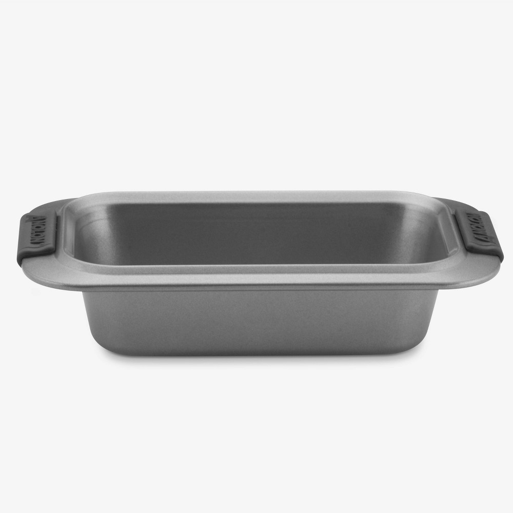 Anolon Advanced Bakeware 9 x 5 Nonstick Loaf Pan with Silicone Grips Gray