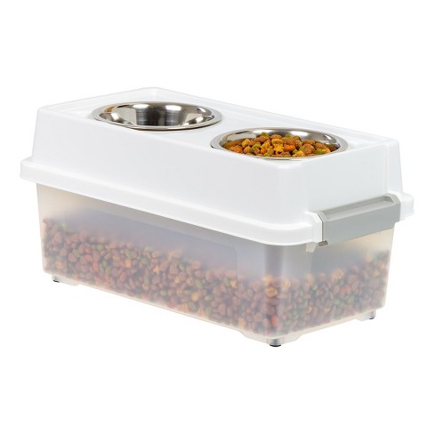 Store-N-Feed Elevated Double-Diner Pet Feeder, On Sale