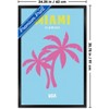 Trends International Reinders: Destinations - Destination Miami Framed Wall Poster Prints - 3 of 4
