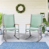 Celebalcony Outdoor Rocking Chairs Set of 2, High Back Patio Rocking Chair Set,Textilene Fabric Outdoor Rocking Chair for Porch,Patio,Balcony - 4 of 4