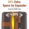 ORRD 24-Inch Checked Luggage with 2 Packing Cubes, Expandable Hardshell ABS Suitcase TSA Lock & Spinner Wheels for Travel, Brown - 4 of 4