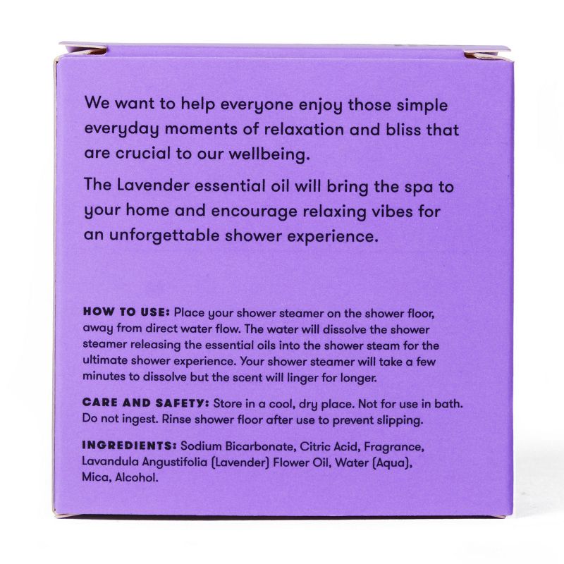 anihana Aromatherapy Essential Oil Lavender Love Shower Steamer - 1.76oz, 5 of 9