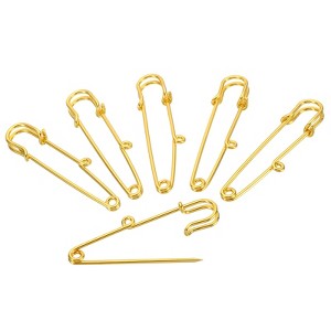 Unique Bargains Metal Decorative Women's Clothing 1 Hole Brooch Pins 20 Pcs - 1 of 4
