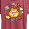 Women's - Garfield - Garfield Hearts Food Short Sleeve Graphic T-Shirt - 2 of 4