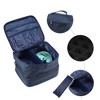 Unique Bargains Nail Polish Carrying Case Double Layer Nail Polish Organizer Case for Nail Polish and Manicure Tools Nylon 1 Pcs - 3 of 4