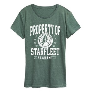 Women's - Star Trek - Property of Starfleet Short Sleeve Graphic T-Shirt - 1 of 4