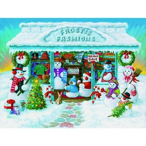 Sunsout Frostie Fashions 300 pc  Christmas Jigsaw Puzzle 76117 - 1 of 3