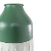 Dipped Sandy Vase Green Metal - Foreside Home & Garden - 4 of 4