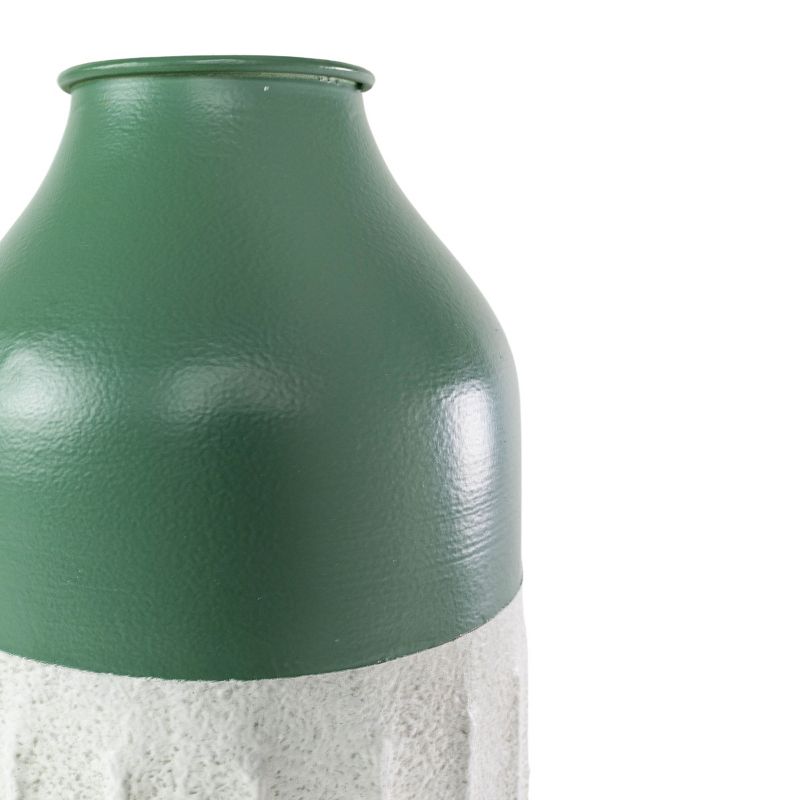 Dipped Sandy Vase Green Metal - Foreside Home & Garden, 4 of 6