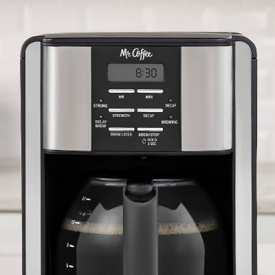 Mr. Coffee 12-Cup Programable Coffee Maker Black/Stainless Steel