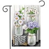 Briarwood Lane Garden Flag 12x18 For Outdoor Checkered Mason Jars Spring For Spring Garden Flag Flags For Outside - 2 of 4