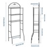 Bathroom Shelf, Over Toilet Storage 3 Tier - Heavy Duty Metal Organizer Racks for Small Spaces Apartments, Space Saving Above Toilet - 3 of 4