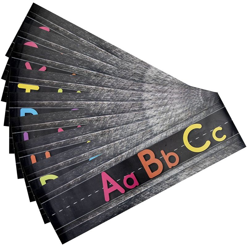Juvale Alphabet Bulletin Set, Manuscript Alphabet Bulletin Board Posters, Classroom, Playroom Wall, Total 9 Posters Alphabets, 5 of 6