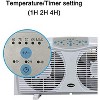 Optimus F-5286 Reversible Twin Window Fan with Thermostat and LED, 8-Inch, White - 4 of 4