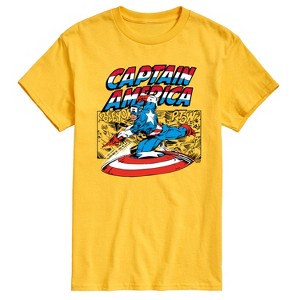 Men's - Marvel - Captain America Burst Short Sleeve Graphic T-Shirt - 1 of 4