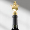 Unique Bargains Christmas Snowman Bottle Stopper Zinc Alloy Aluminum Alloy TPR 4.49"x1.38"x0.79" 1 Pc - 2 of 3