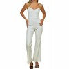 Women's Chain Shoulder Detail Denim Jumpsuit - Blue Blush - image 2 of 4