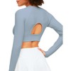 Adore Me Women's Shannon Seamless Crop Long Sleeve Tee Activewear - 4 of 4