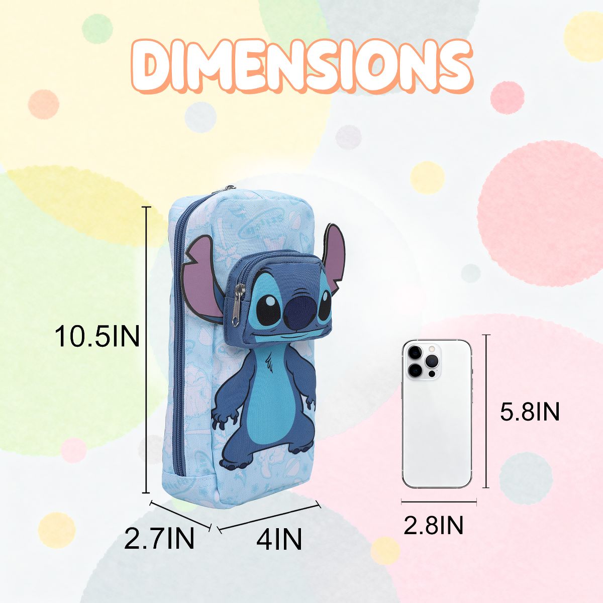 Disney's Lilo & Stitch Character Crossbody Sling Bag With Adjustable Strap - thumbnail 3