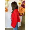 Women's Linen Blend Tie Front Cardigan - MIOU MUSE - 2 of 3