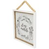 Northlight Floral Stay Awhile Framed Wall Sign - 11.75" - image 4 of 4