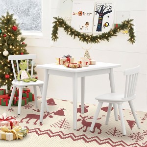 Arceso Windsor Kids Table and Chair Set, Rubberwood Children Toddler Table and Chair Set with Non-Slip Legs/Round Edge Design for Art, Play, Craft - 1 of 4