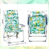 VisioGear Folding Beach Chair with Side Pouches, Portable Beach Chair for Outdoor, Multicolored, 24.8"*27.56"*38.98" - 3 of 4