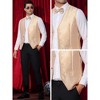 Lars Amadeus Men's Sparkly Formal Party Sleeveless Glitter Vest - 4 of 4